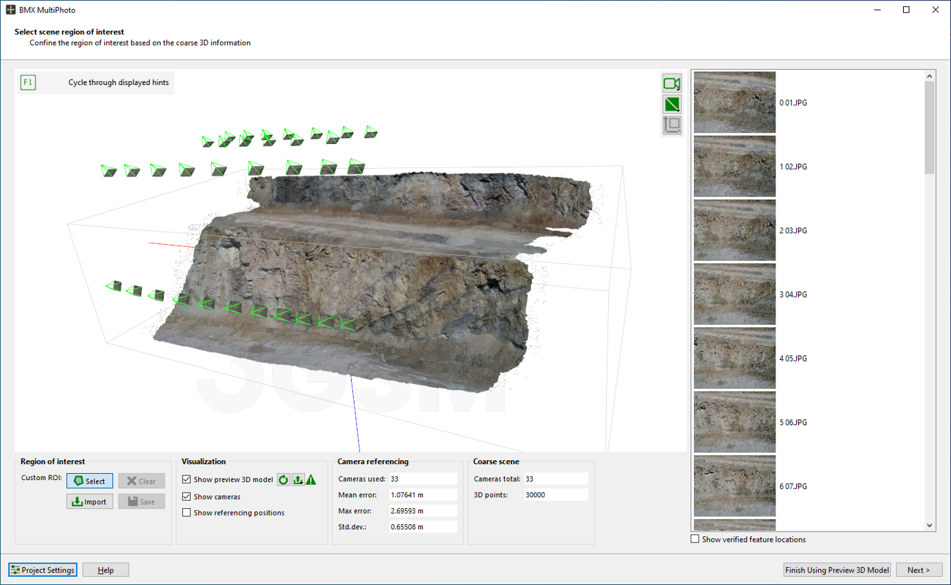 coarse reconstruction