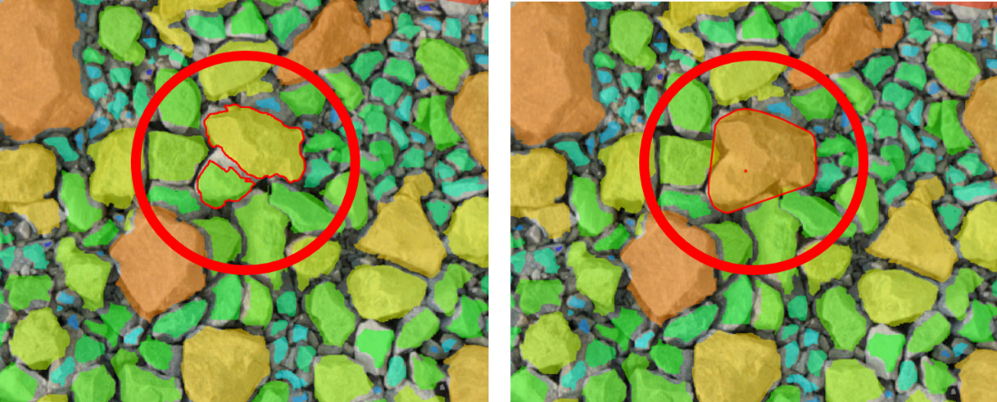 Merging of two individual fragments