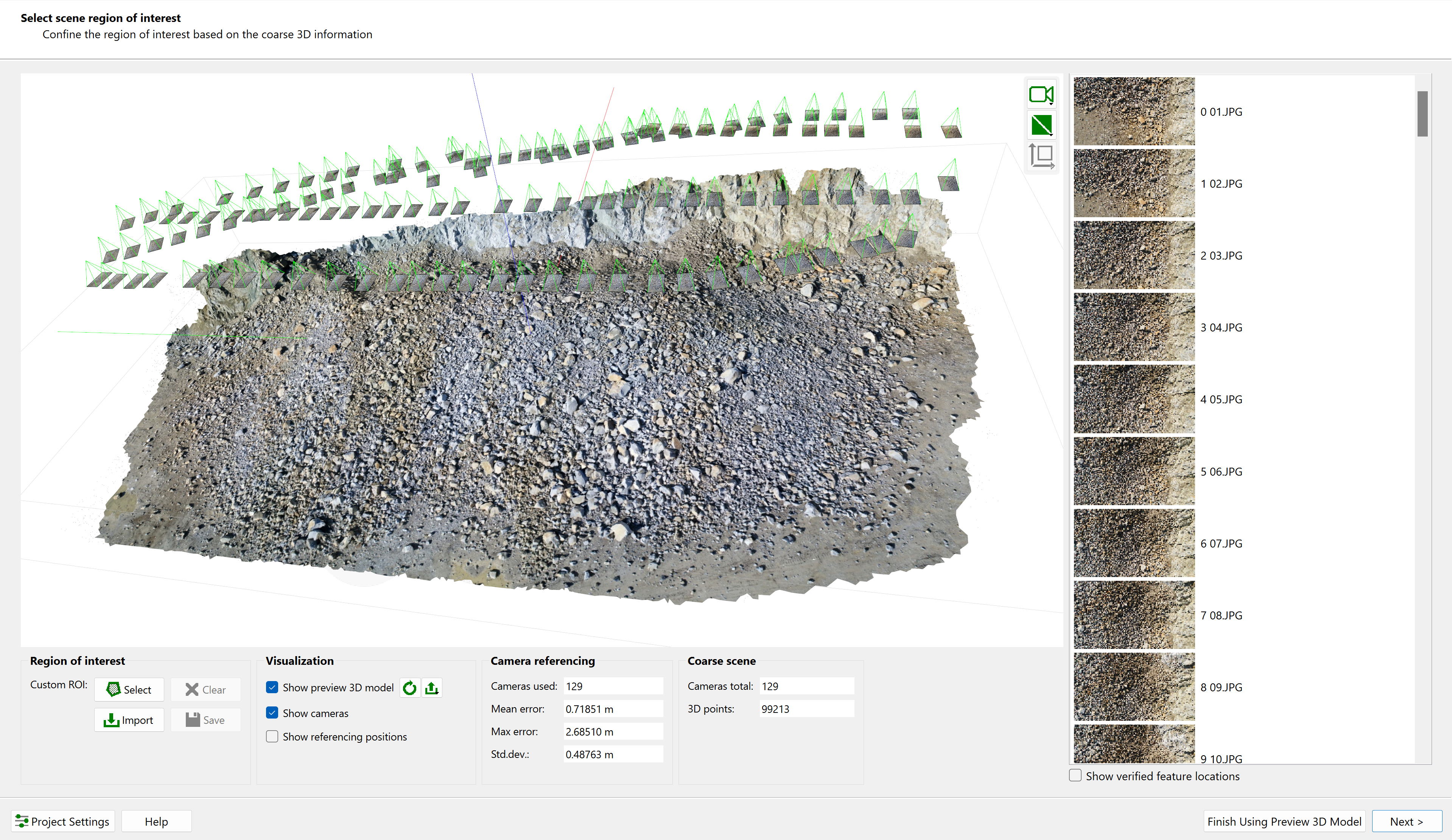 coarse reconstruction model preview