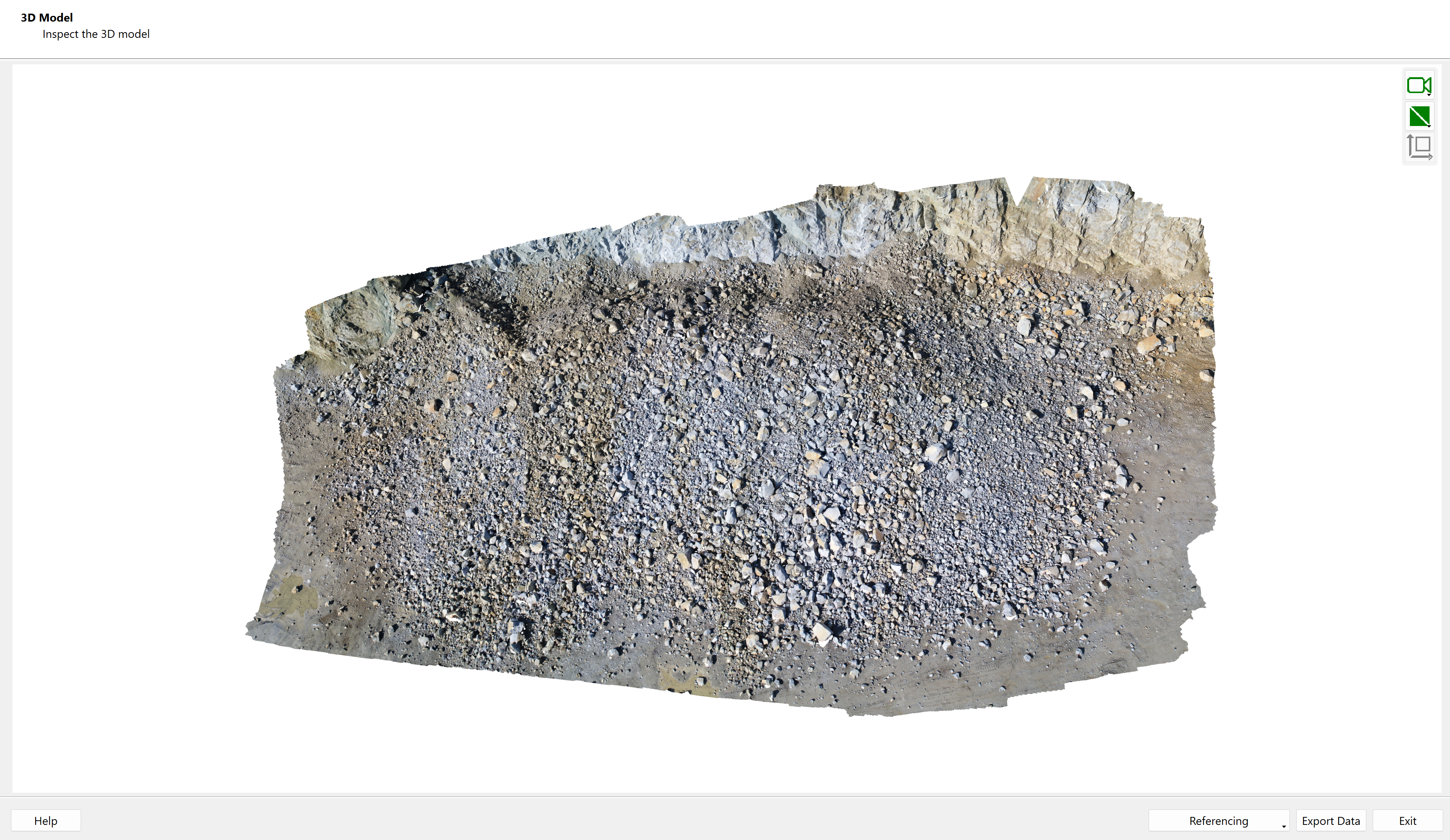 reconstructed model