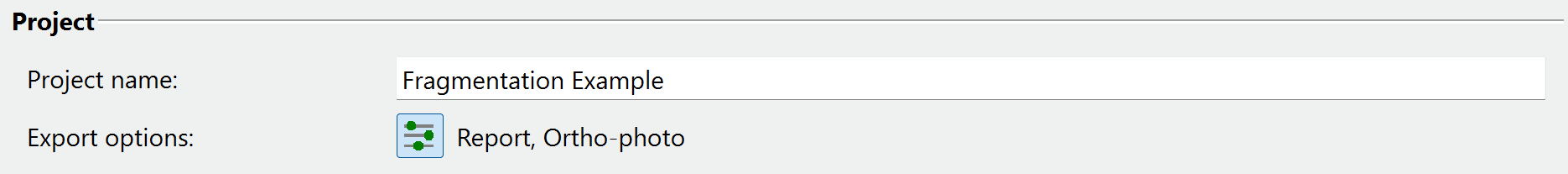 project settings