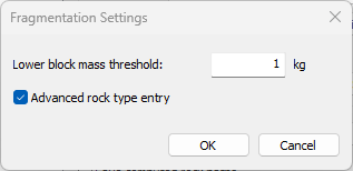Fragmentation Settings