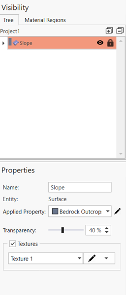 Visibility pane