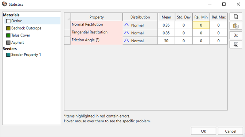 Statistics Dialog