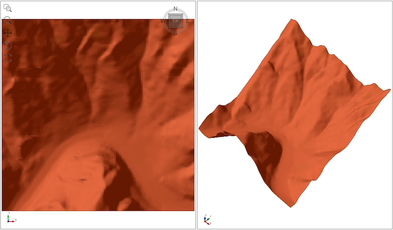 Slope model - Before applying texture