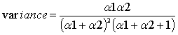 Variance equation