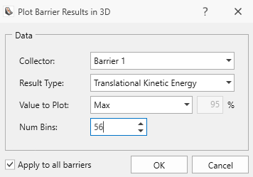 Plot Barrier Results in 3D Dialog