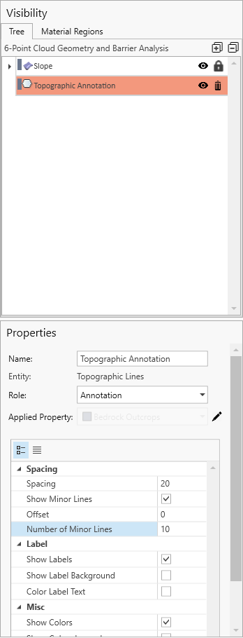 Properties pane