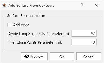 Add Surface From Contours Dialog