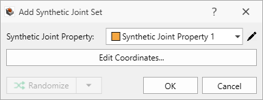Add Synthetic Joint Set Dialog