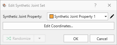 edit synthetic joint set dialog