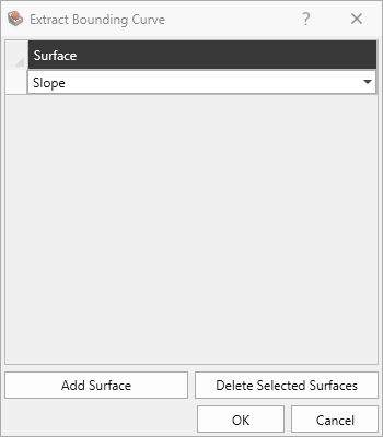 Extract bounding curve dialog