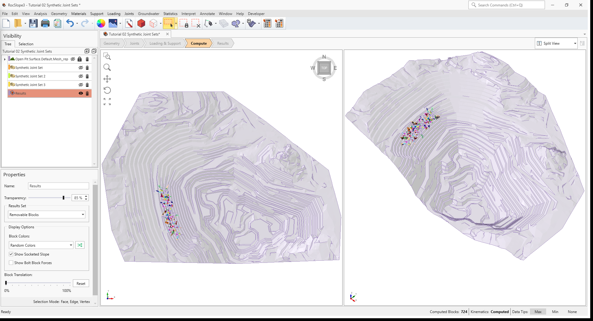 3D CAD view showing removable blocks only