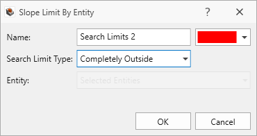 slope limit by entity dialog