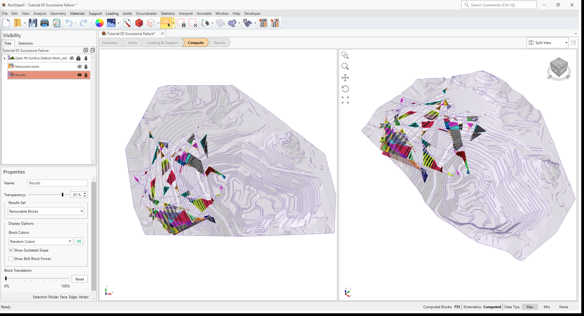 compute kinematics 3d view