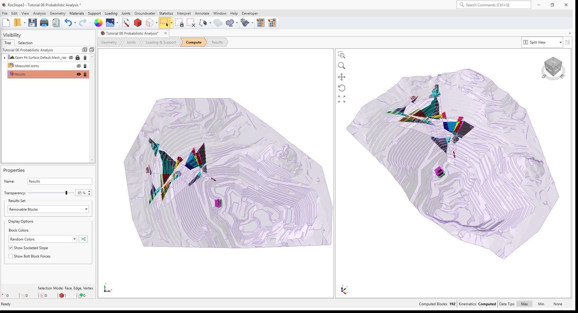 compute kinematics 3d view