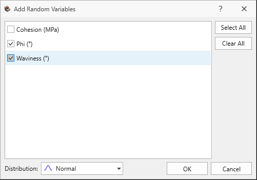 add random variables dialog