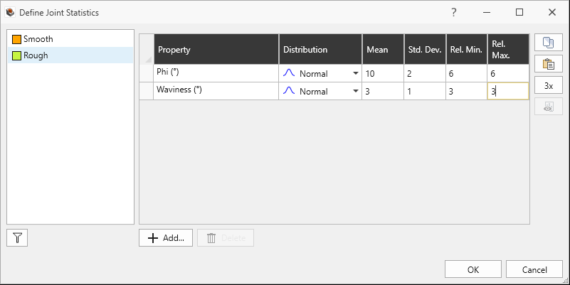 smooth joint property statistics