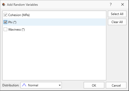 add random variables dialog