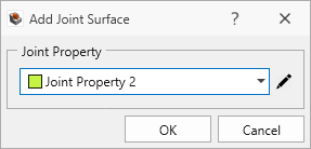 Add joint Surface dialog