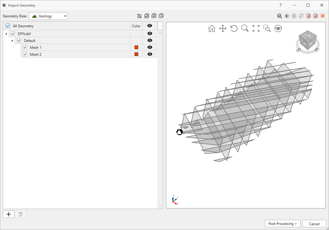 Import geometry