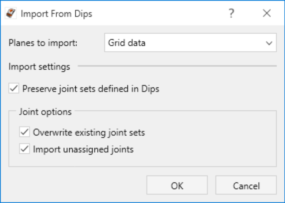Import Dips options