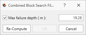 Combined block Search Filter