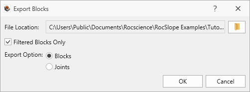 export blocks dialog