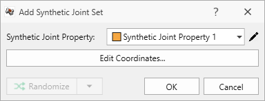 Add Synthetic Joint Set dialog