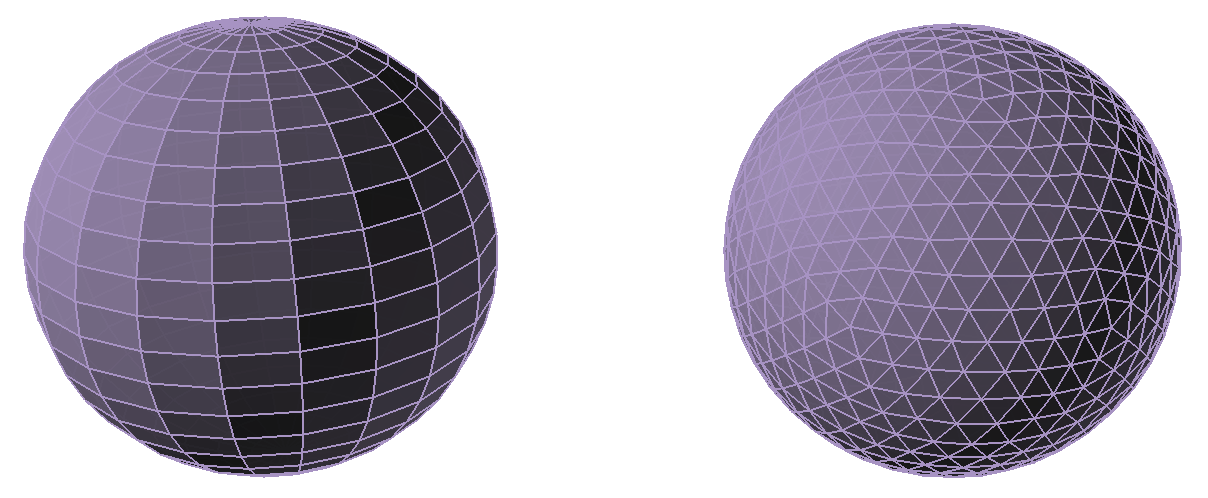 UV Sphere and Icosphere