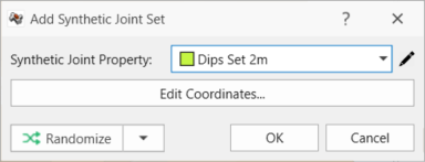 Add Synthetic Joint Set dialog