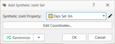 Add Synthetic Joint Set dialog