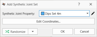 Add Synthetic Joint Set dialog