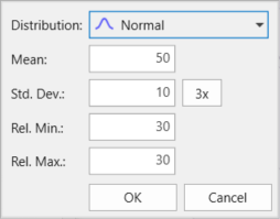 Radius Statistics Settings