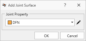 Add Joint Surface dialog
