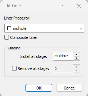 Edit Liner Dialog - multiple