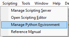manage python environ_option