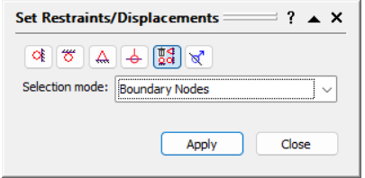 set restraints dialog