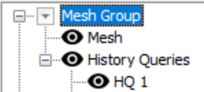 Mesh Group in the Model Items