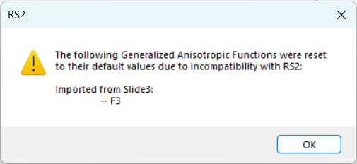 import from slide3 surface warning