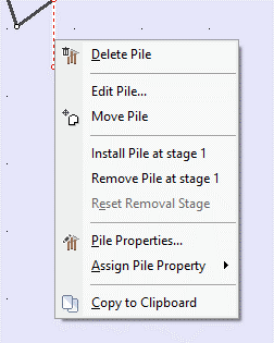 Right-click menu options