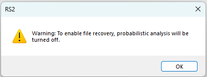 enable file recovery_probabilistic warning