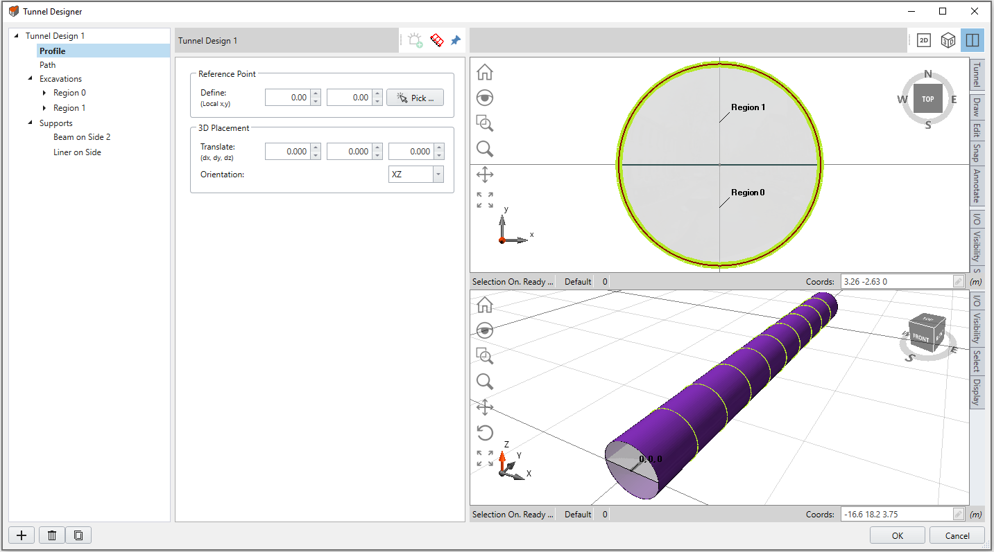 Example Tunnel Designer dlg