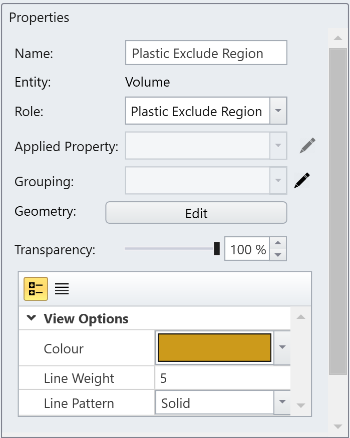 edit plastic exclude region