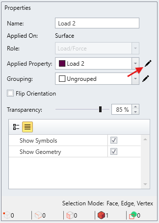 load properties pane