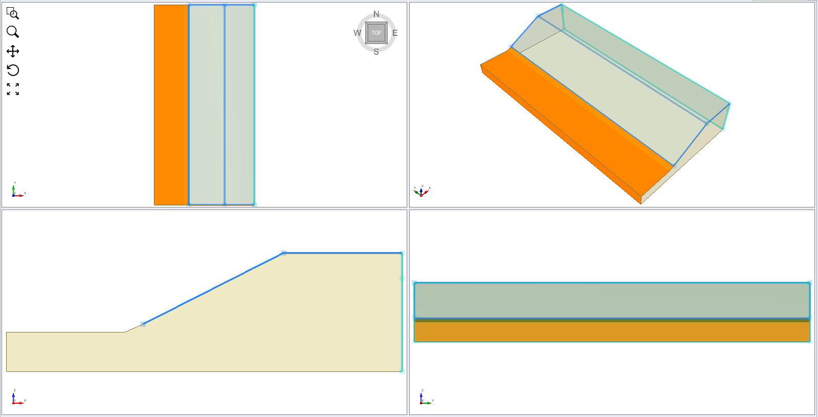 Image of selecting three surfaces 