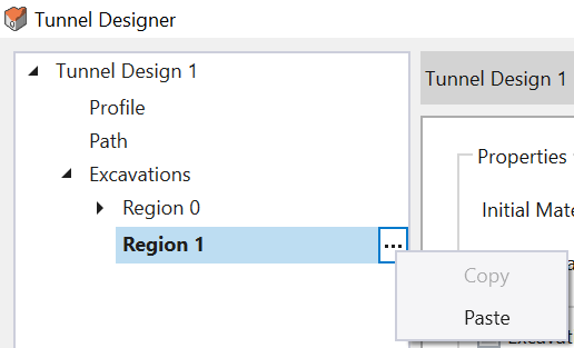 Tunnel Designer dialog box 