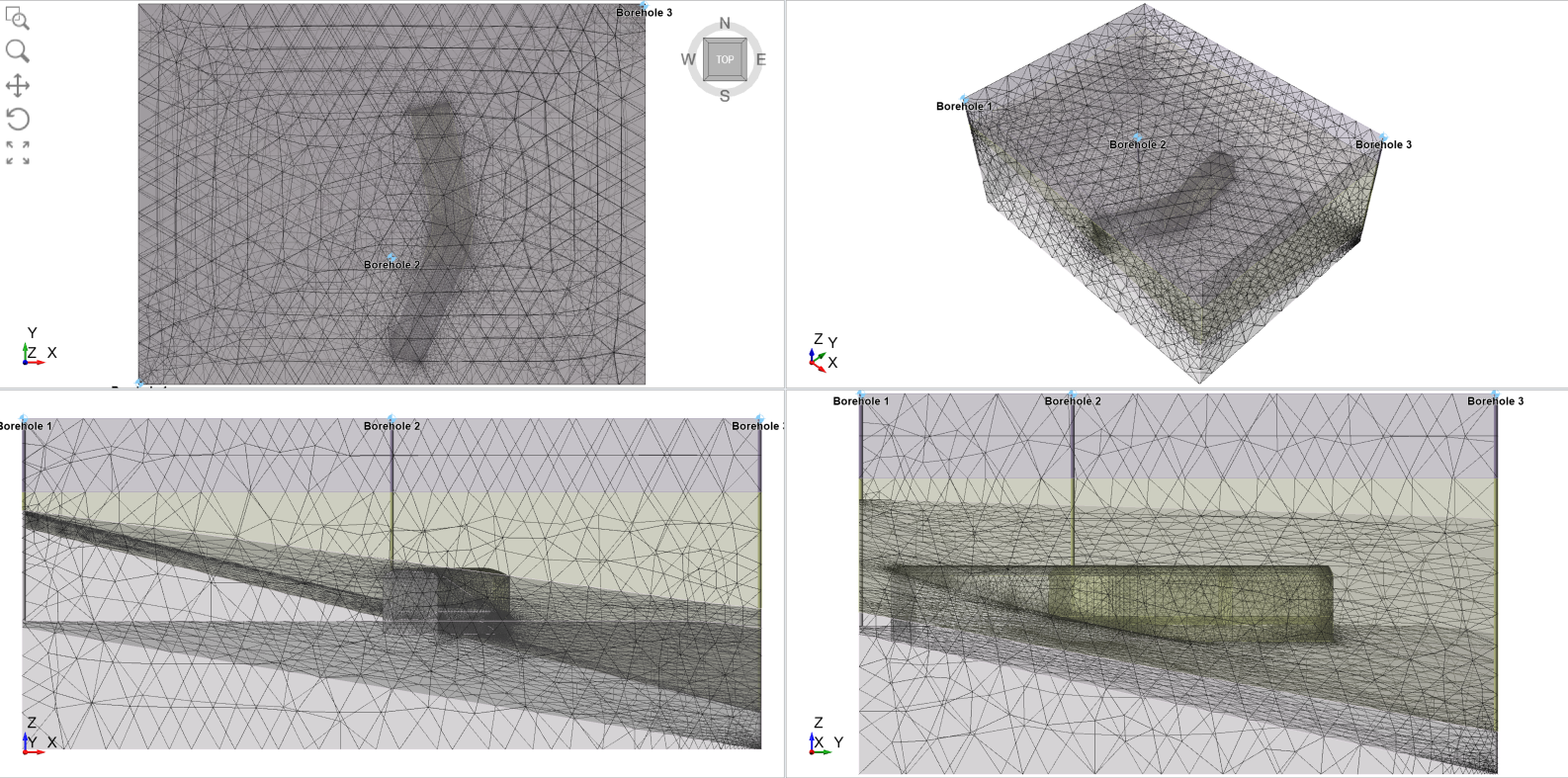 Image of mesh applied to model