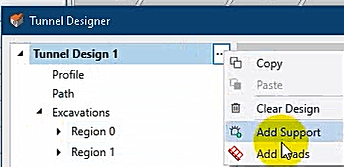 Tunnel Designer dialog box 