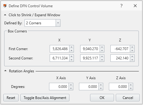 define DFN control volume_dlg